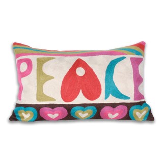 Marlo Lorenz Retro Peace Multi Decorative Pillow