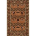 Hand-tufted Adiyaman Olive Green Wool Rug (8' x 11')