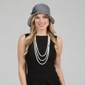 Swan Women's Grey 'Crusher' Cloche Packable Hat
