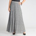 Grace Elements Women's Straiated Accordion Pleat Maxi Skirt