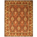 Hand Tufted Twisted Wool Rust Khyber Rug (7'9 x 9'9)