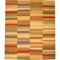 Handmade Wool Flatweave Stripe Kilim Rug (8' x 10')