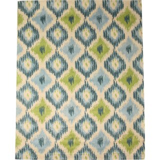 Hand Tufted Wool Seagrass Ikat Rug (5' x 8')