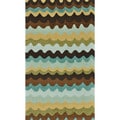 Hand-hooked Lavinia Earth Rug (2'3 x 3'9)