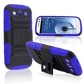 BasAcc Blue/ Black Hybrid Case with Stand for Samsung Galaxy SIII/ S3