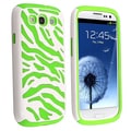 BasAcc Neon Green/ White Hybrid Case for Samsung Galaxy SIII/ S3