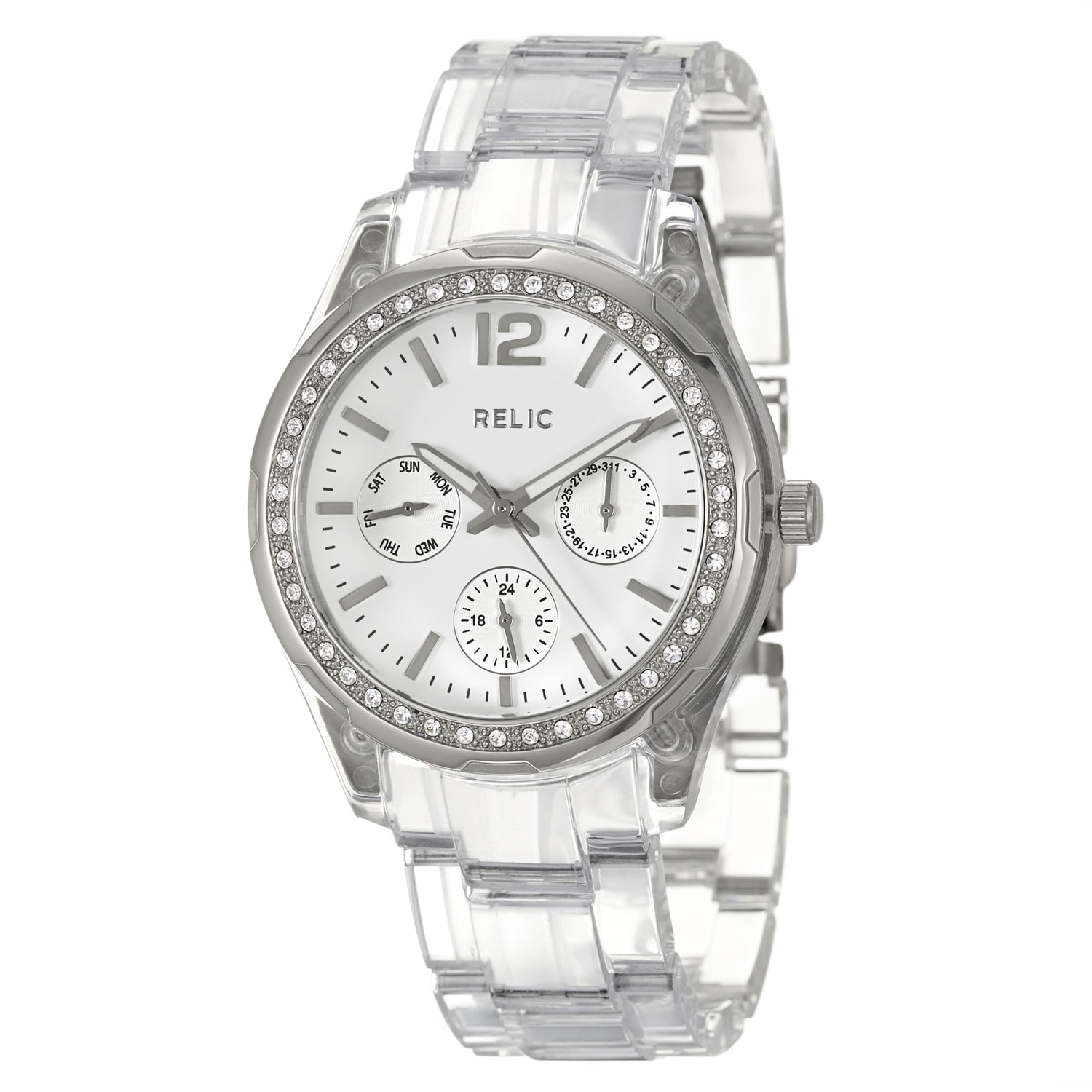 Relic by Fossil Women's 'Starla' Stainless Steel and Resin Military