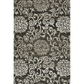 Lavern Charcoal/ Beige Rug (5'2 x 7'7)