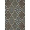 Hand-tufted Wilson Blue/ Multi Wool Rug