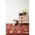 Hand-tufted Wilson Red Wool Rug