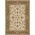 Hand-tufted Wilson Ivory/ Bronze Wool Rug