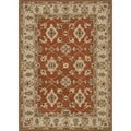 Hand-tufted Wilson Rust/ Beige Wool Rug