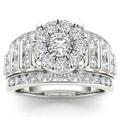 10k White Gold 2ct TDW Imperial Diamond Engagement Ring (H-I, I2)