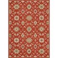 Hand-tufted Wilson Red/ Orange Wool Rug