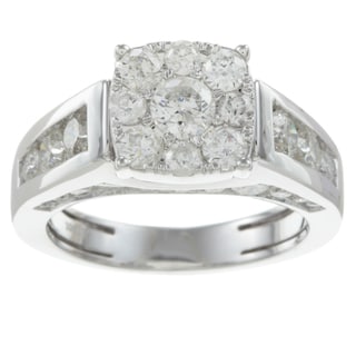  10k White Gold 2ct TDW Imperial Diamond Engagement Ring (H-I, I1-I2)