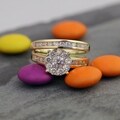 10k White Gold 1 1/2ct TDW Imperial Diamond Bridal Ring Set (H-I, I2)