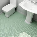 SomerTile 10.25x11.75-in Victorian Hex Light Green Porcelain Mosaic Tile (Pack of 10)