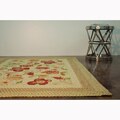 Hand-hooked Frontier Sage Rug (3'6 x 5'6)