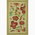 Hand-hooked Frontier Sage Rug (2'3 x 3'9)