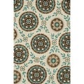 Hand-hooked Savannah Ivory Rug (7'6 x 9'6)