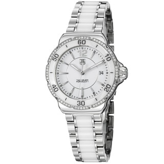 Tag Heuer Women's 'Formula 1' White Dial Stainless Steel Ceramic Watch