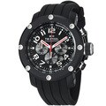 TW Steel Men's 'GrandeurTech' Black Dial Chronograph Strap Watch