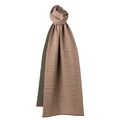 Fendi Beige/ Olive Zucchino Wool Knit Scarf