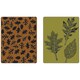 Sizzix Texture Fades Embossing Folders By Tim Holtz 2/Pkg-Leaves