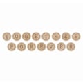 Wooden Letters-Together Words: Together, Forever