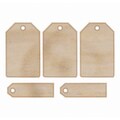 Wood Flourishes-Tags 5/Pkg