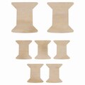 Wood Flourishes-Spools 7/Pkg