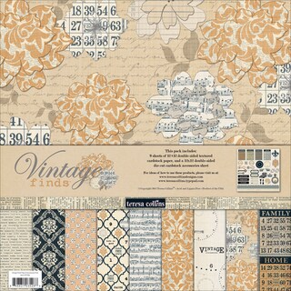 Vintage Finds Collection Pack 12"X12"-