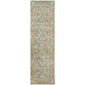 Handmade Heritage Nir Blue Wool Rug (2'3 x 6')