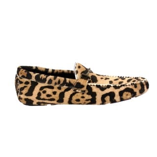 Roberto Cavalli Men's 'Macula' Animal Print Loafers