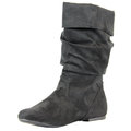 Stanzino Women's 'Yetta' Black Faux Suede Slouchy Boots