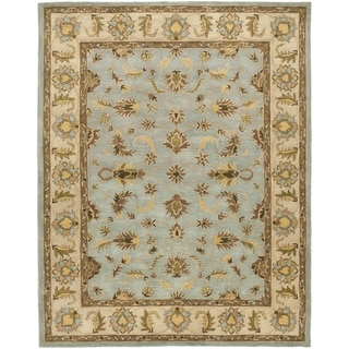 Best Shopping Handmade Heritage Kashmar Light Blue/ Beige Wool Rug (12' x 15')