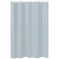 Blue and Green Stripe Cotton Shower Curtain
