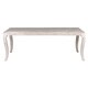 Cosmo Rustic Wood Antique White 80 Inch Dining Table By Kosas Home