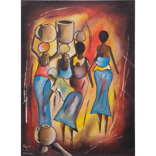 Long Days Work Canvas Painting (Malawi)