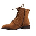 Refresh by Beston Women's 'Alexis' Camel Oxford Ankle Booties