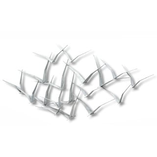Buy Online Iron Werks Seagulls, White Wall Sculpture
