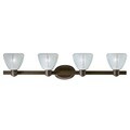 Transitional 4 light Bath/Vanity in Olde Bronze