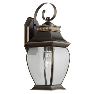 Transitional Olde Bronze 1-light Outdoor Wall Fixture