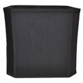 Black Cut Square Corner Fabric Shade