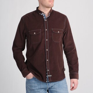 English Laundry by Christopher Wicks Men's 'The Gloucester' Chocolate Corduroy Shirt