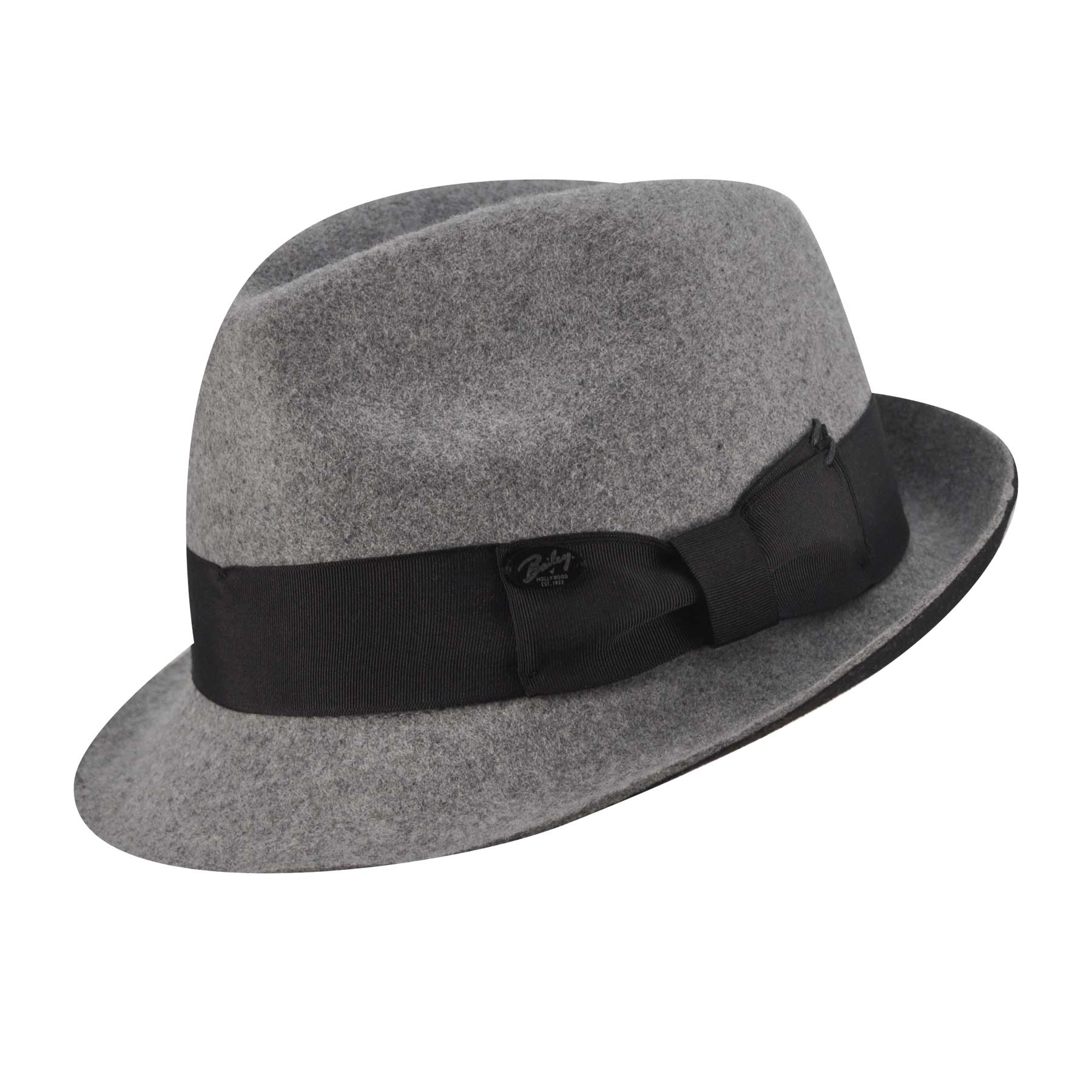 Bailey of Hollywood Men's Grey/ Black Fedora Hat Overstock Shopping