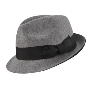 Bailey of Hollywood Men's Grey/ Black Fedora Hat