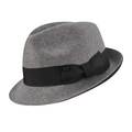 Bailey of Hollywood Men's Grey/ Black Fedora Hat