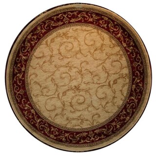 Veronica Ivory Area Rug (5'3 Round)