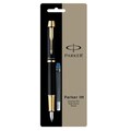Parker IM Black Barrel Gold Trimmed Fountain Pen